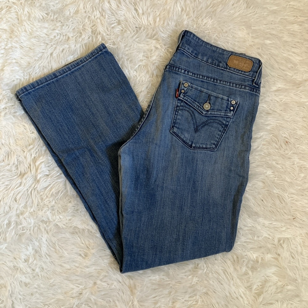 Levi's 526 Slender Boot Jeans Women's 6 Short Medium Wash 32x29